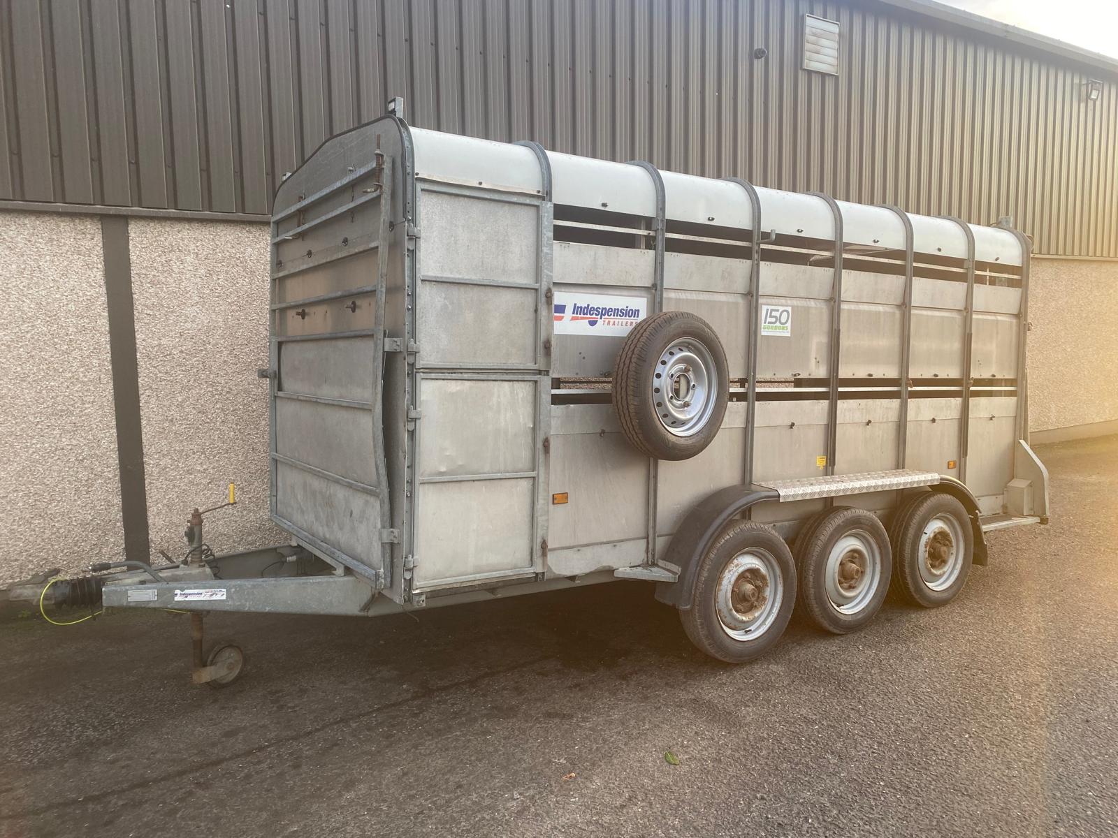 Indespension 14ft Tri-axle Livestock Trailer